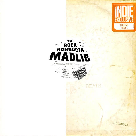 Madlib - Rock Konducta, Pt. 1 (RSD Essentials / Clear Vinyl)