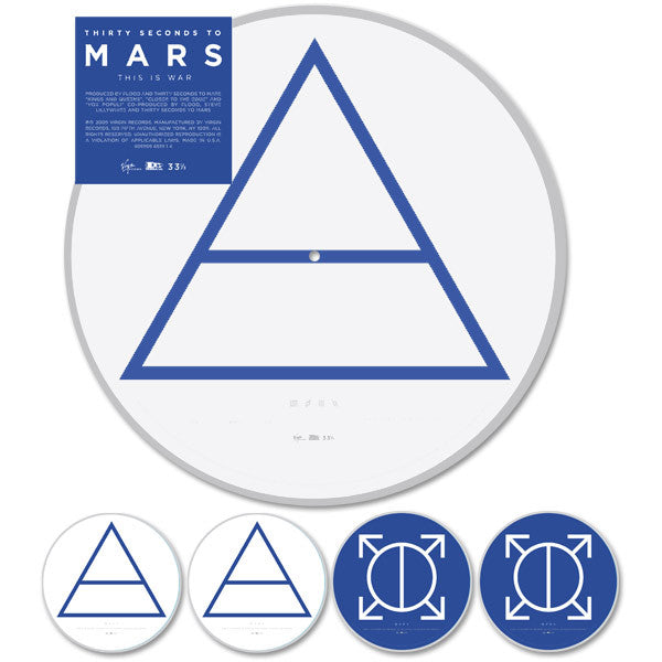 Thirty Seconds To Mars - This Is War (White & Blue Picture Disc)