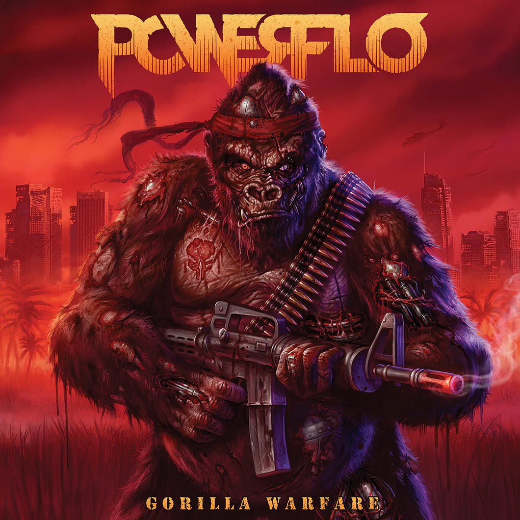 Powerflo - Gorilla Warfare (Red & Yellow Marbled Vinyl)