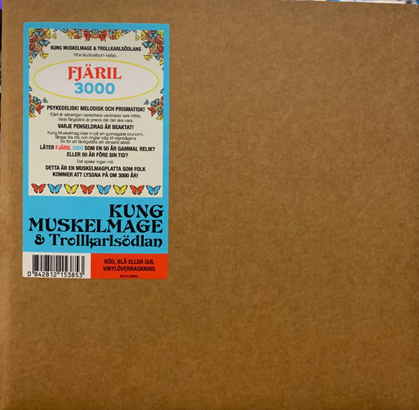 Kung Muskelmage & Trollkarlsodlan - Fjaril 3000 (Red Vinyl)