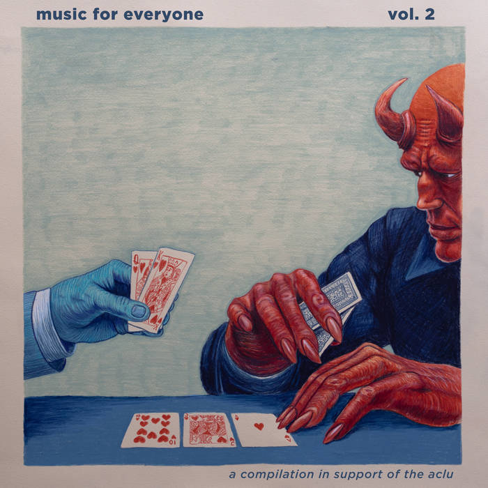 Various Artists - Music For Everyone, Vol. 2: A Compilation In Support Of The ACLU (Red & Blue Swirl Vinyl)