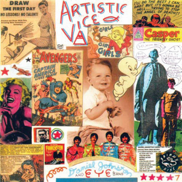 Daniel Johnston - Artistic Vice (Blue & Peach Swirl Vinyl)