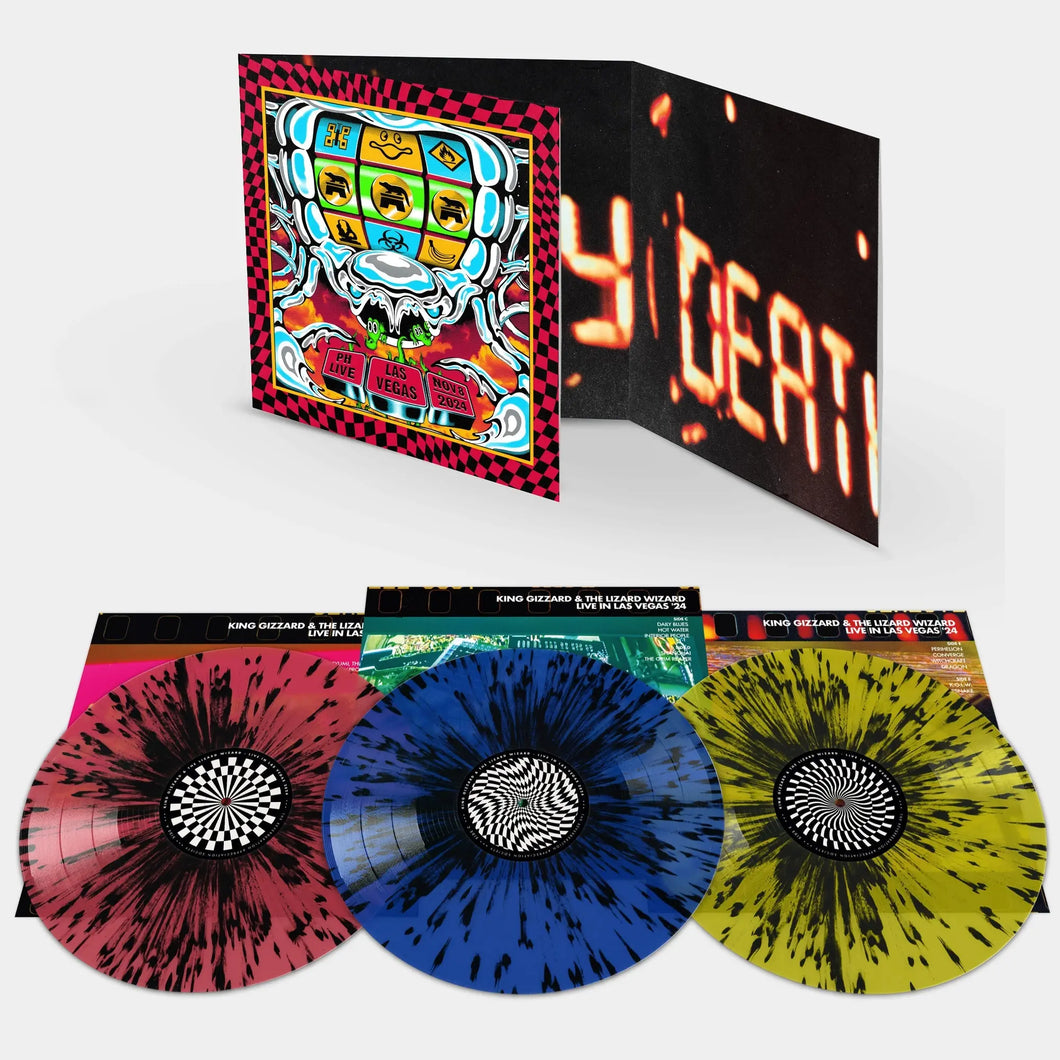 King Gizzard & The Lizard Wizard - Live In Las Vegas '24 (Red, Blue, & Yellow Splatter Vinyl 3 LP Set)