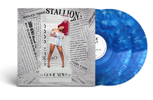 Load image into Gallery viewer, Megan Thee Stallion - Good News (Blue &amp; White Marbled Vinyl)

